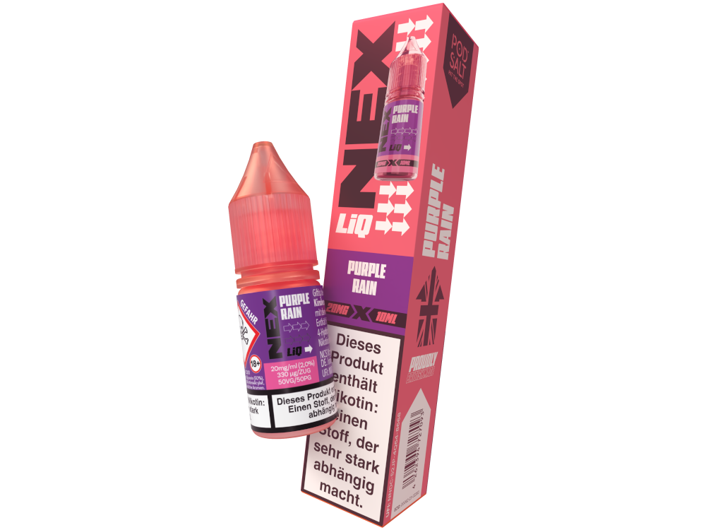 Pod Salt - NexLiq - Purple Rain - Nikotinsalz Liquid 20 mg/ml