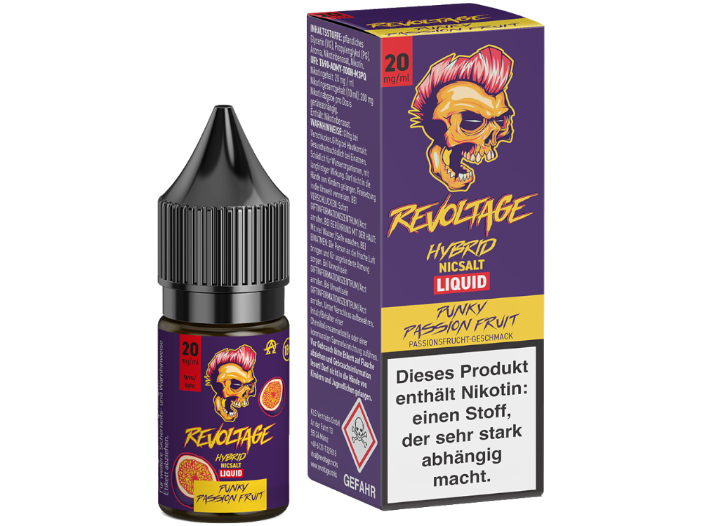 Revoltage - Punky Passion Fruit - Hybrid Nikotinsalz Liquid 20 mg/ml