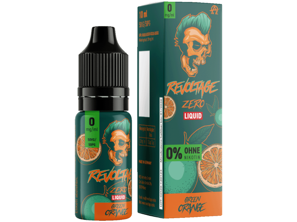Revoltage - Green Orange - Hybrid Nikotinsalz Liquid 0 mg/ml