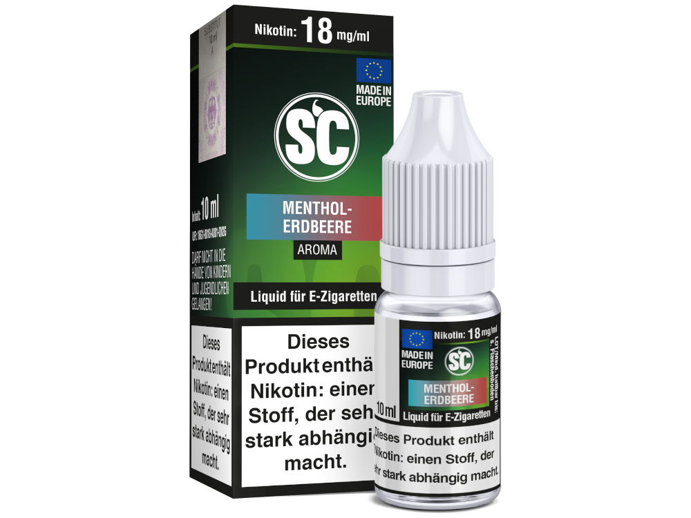 SC Liquid - Menthol-Erdbeere 0 mg/ml