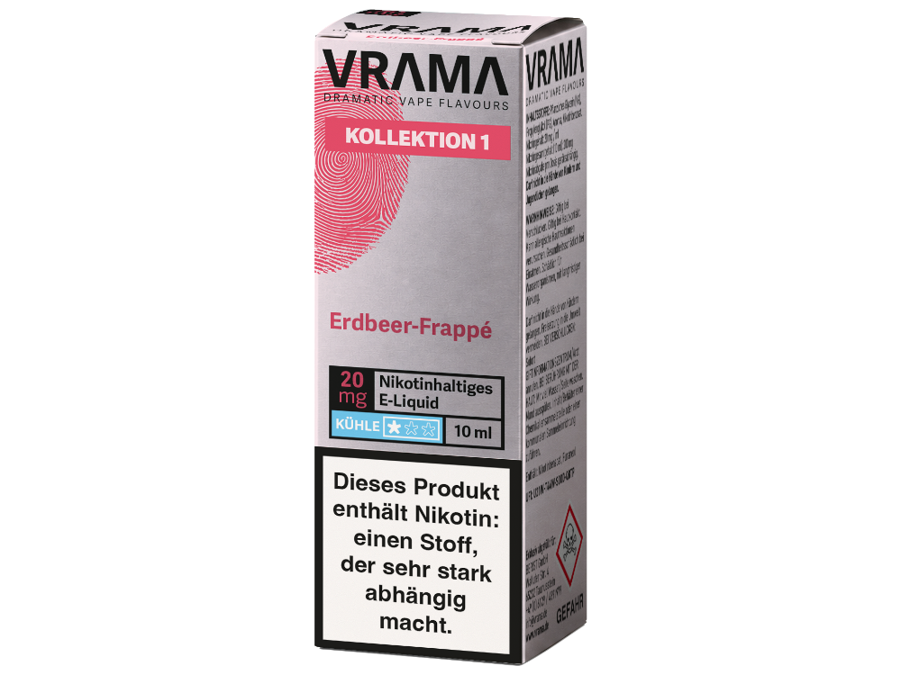 VRAMA - Kollektion 1 - Nikotinsalz Liquid - Erdbeer-Frappé