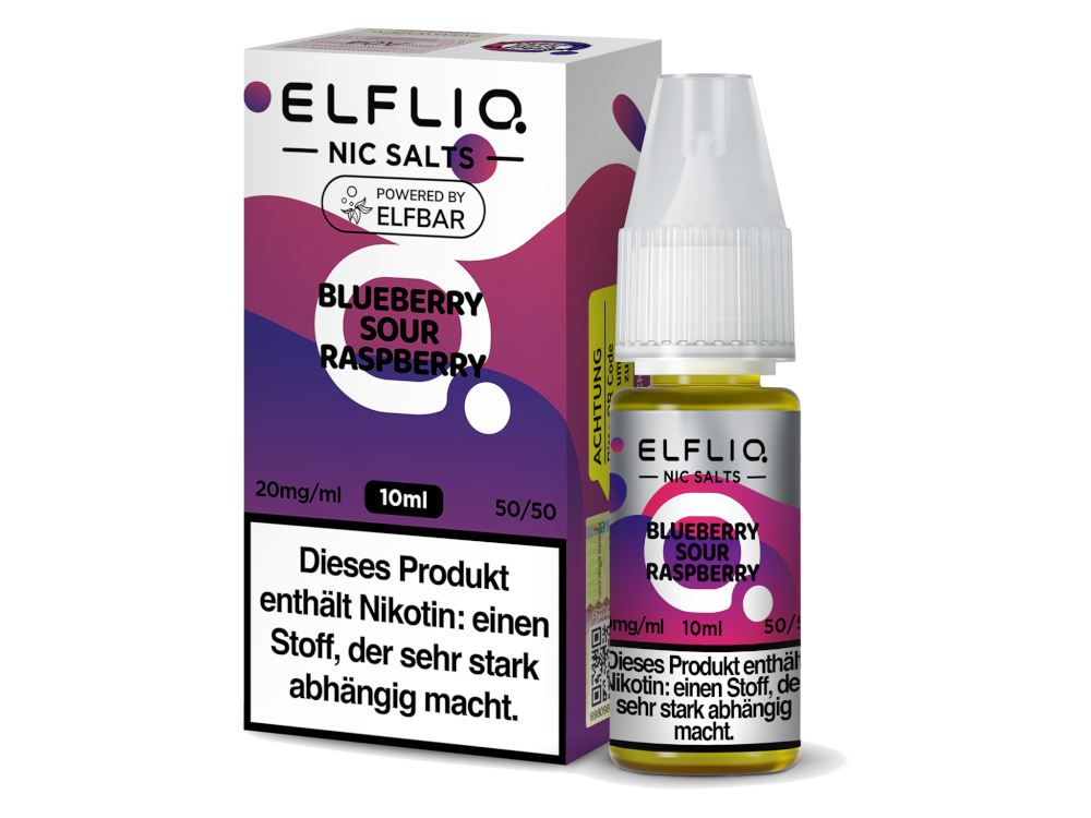 ELFLIQ - Blueberry Sour Raspberry - Nikotinsalz Liquid 20 mg/ml