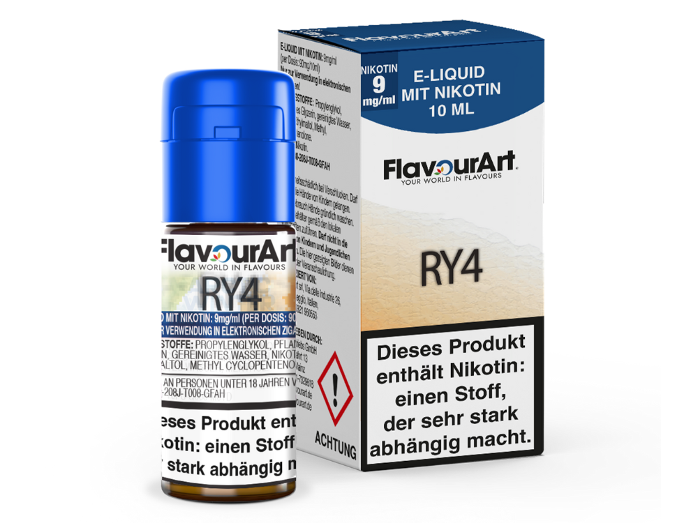 FlavourArt - RY4 E-Zigaretten Liquid 9 mg/ml