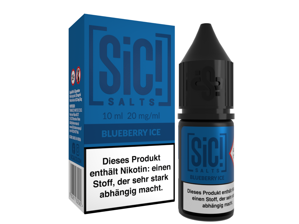 SiC! Salts - Blueberry Ice - Nikotinsalz Liquid 20 mg/ml