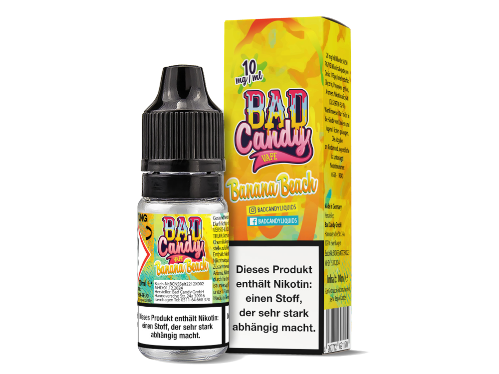 Bad Candy Liquids - Banana Beach - Nikotinsalz Liquid 10 mg/ml