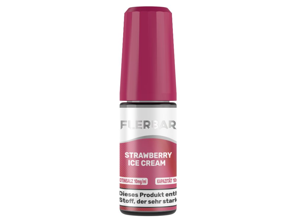 Flerbar Liquid - Strawberry Ice Cream - Nikotinsalz Liquid 10 mg/ml