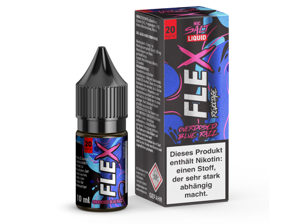 Revoltage - FLEX - Overdosed Blue Razz - Nikotinsalz Liquid 20 mg/ml