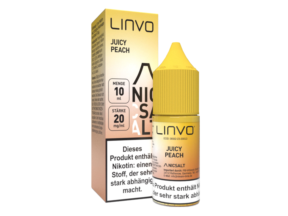 Linvo - Juicy Peach - Nikotinsalz Liquid 20 mg/ml