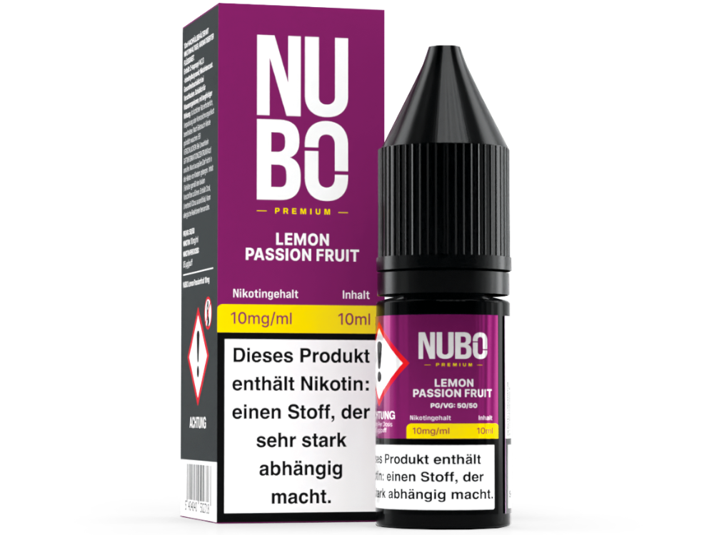 NUBO - Nikotinsalz Liquid - Lemon Passion Fruit