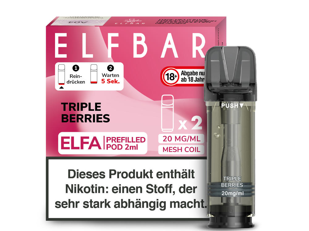 Elfbar - Elfa Pod Triple Berries 20 mg/ml (2 Stück pro Packung)