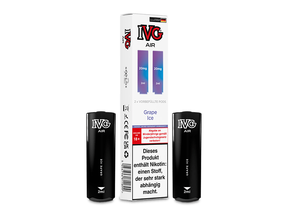IVG - AIR Pod Grape Ice 20 mg/ml (2 Stück pro Packung)