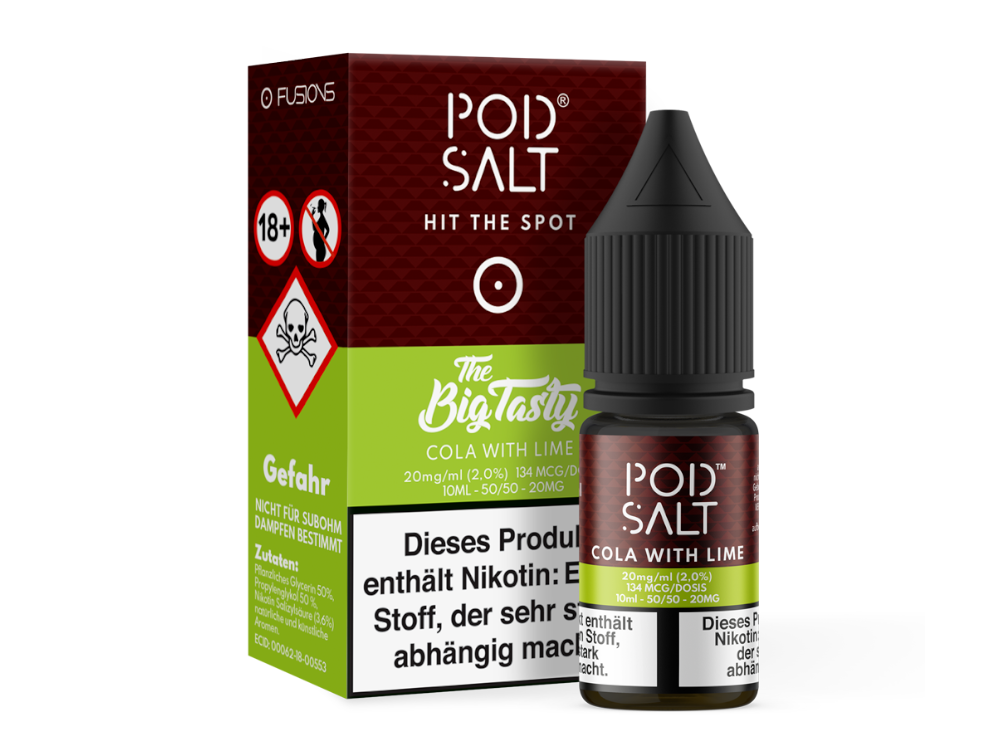Pod Salt Fusion - Cola with Lime - Nikotinsalz Liquid 20 mg/ml
