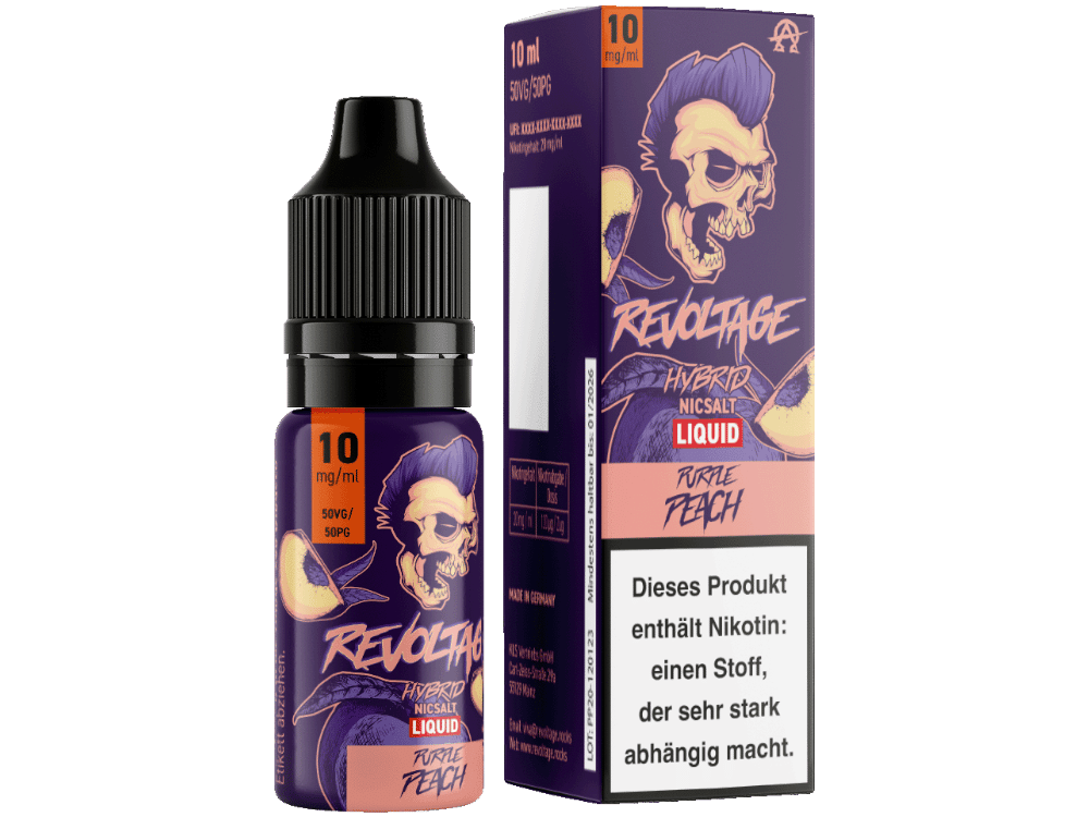 Revoltage - Purple Peach - Hybrid Nikotinsalz Liquid 10 mg/ml