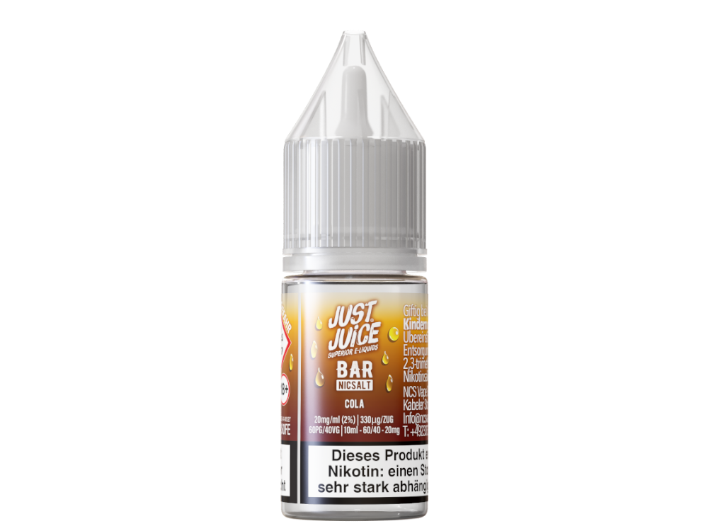 Just Juice - Bar - Cola - Nikotinsalz Liquid 20 mg/ml – Bild 2