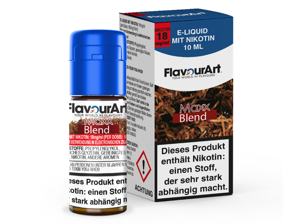 FlavourArt - Maxx-Blend E-Zigaretten Liquid 18 mg/ml