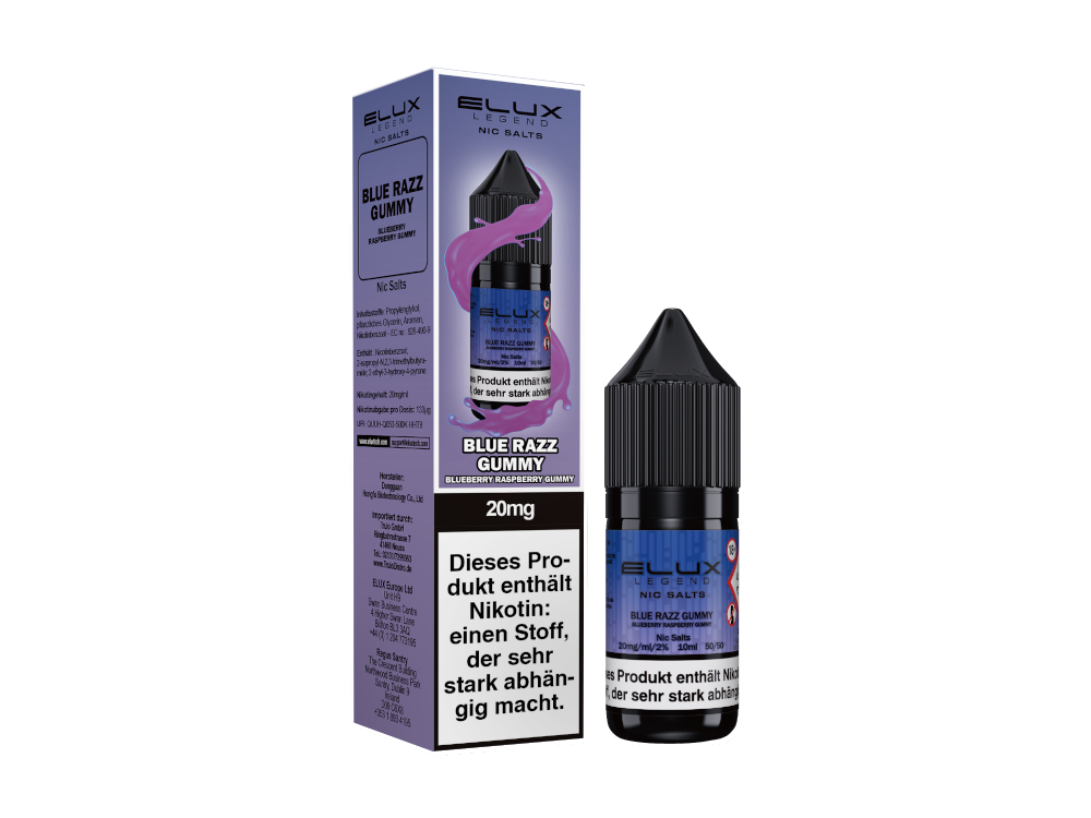 Elux - Blue Razz Gummy - Nikotinsalz Liquid 20 mg/ml