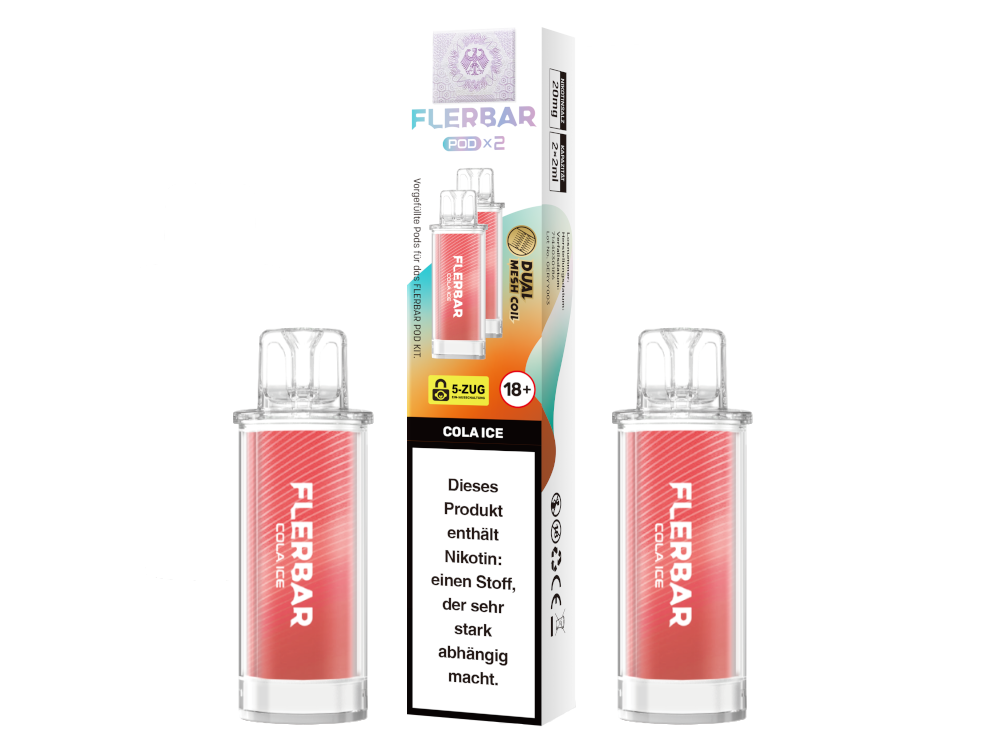 Flerbar - POD Cola Ice 20 mg/ml (2 Stück pro Packung)