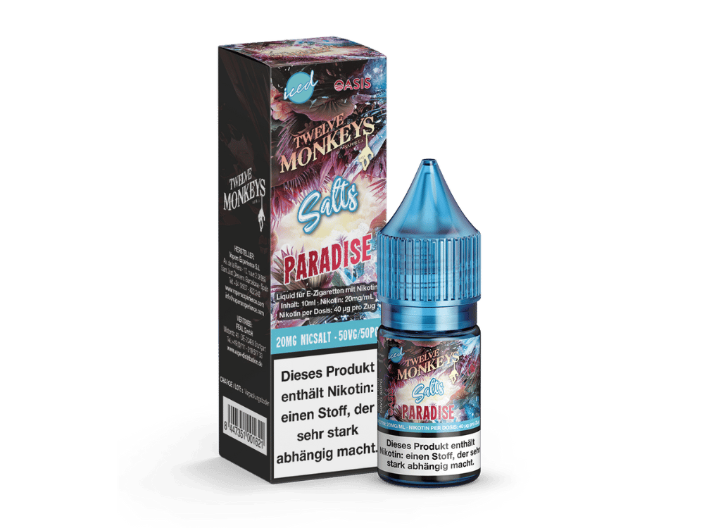 Twelve Monkeys - Iced - Paradise - Nikotinsalz Liquid 20 mg/ml