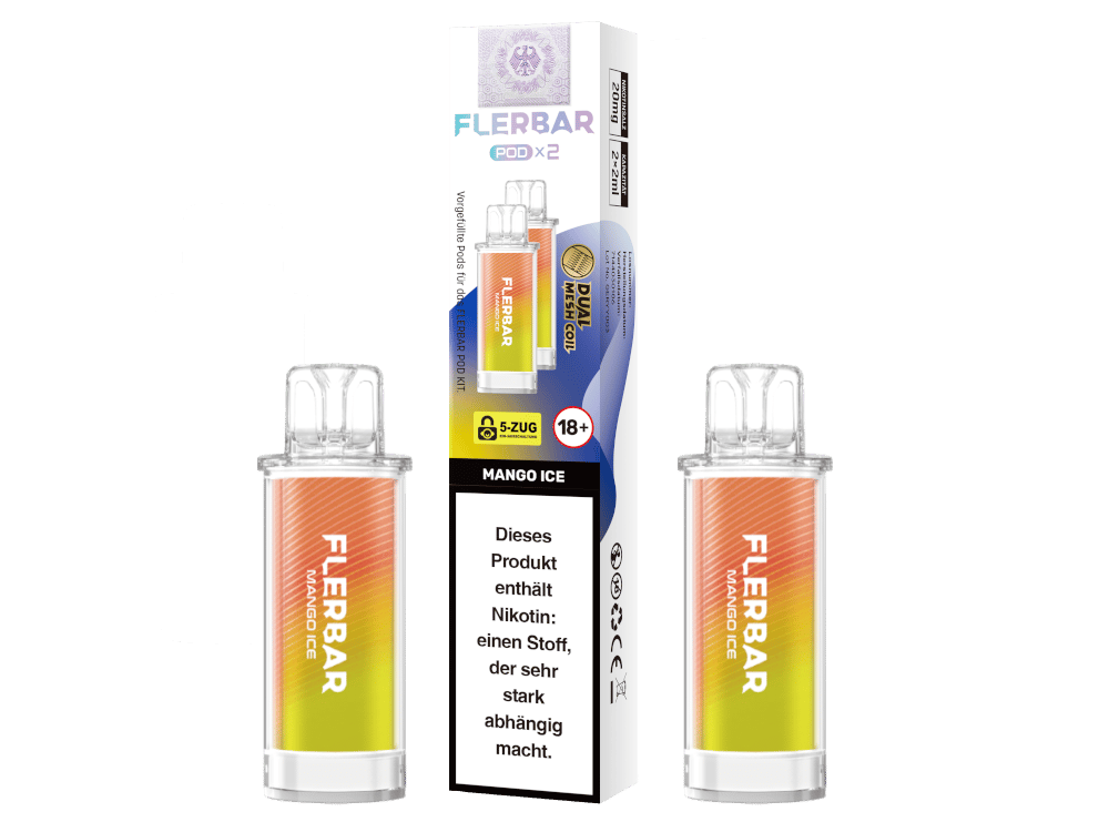 Flerbar - POD Mango Ice 20 mg/ml (2 Stück pro Packung)
