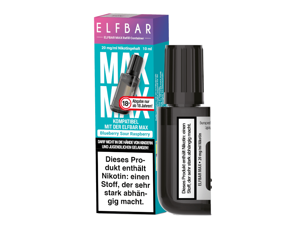 Elfbar - Max Refill Container - Blueberry Sour Raspberry 20 mg/ml
