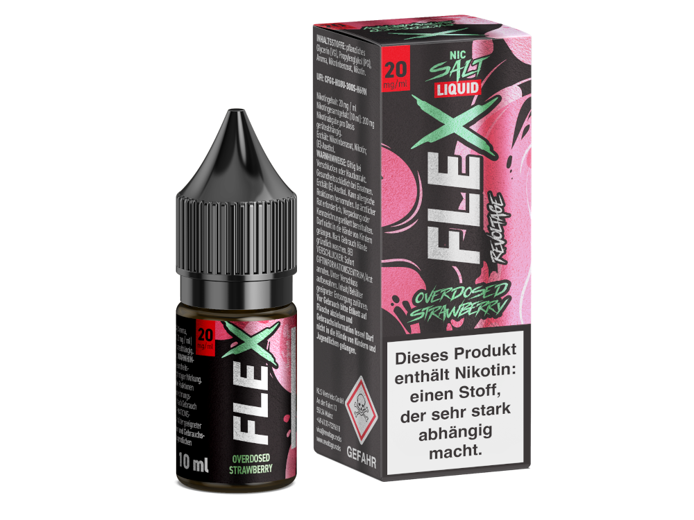 Revoltage - FLEX - Overdosed Strawberry - Nikotinsalz Liquid 20 mg/ml