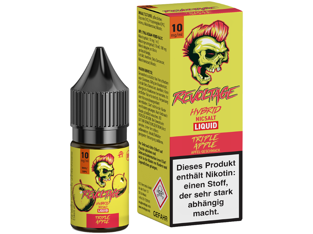 Revoltage - Triple Apple - Hybrid Nikotinsalz Liquid 10 mg/ml