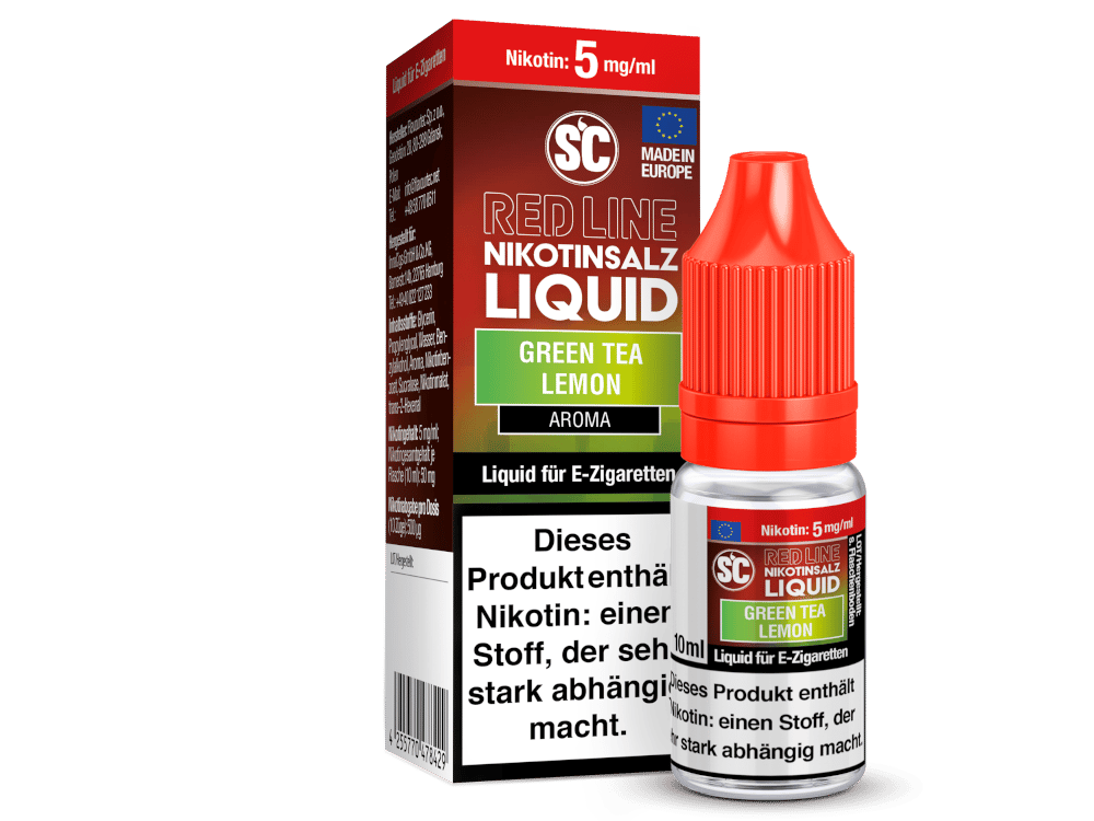 SC - Red Line - Green Tea Lemon - Nikotinsalz Liquid 5 mg/ml