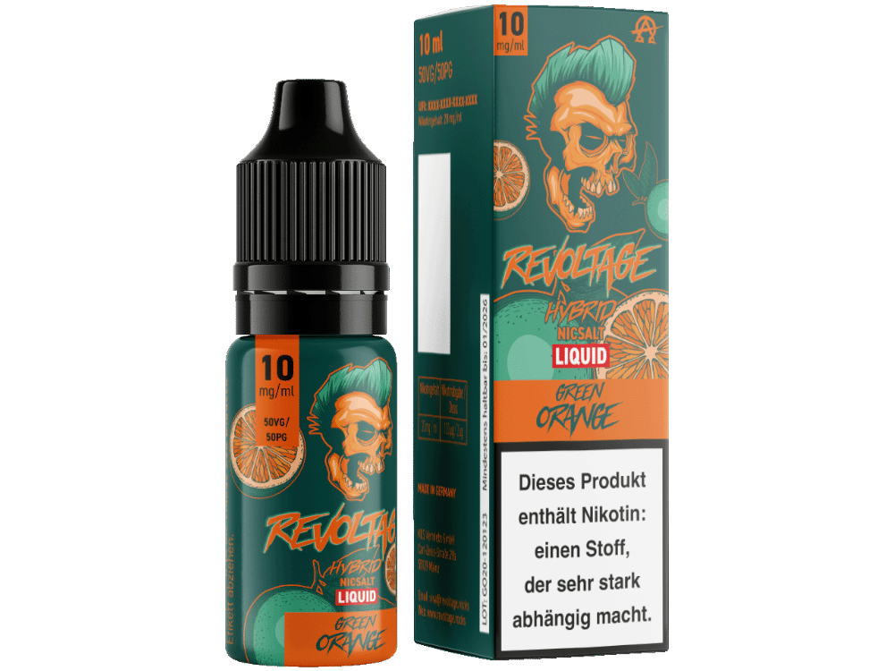 Revoltage - Green Orange - Hybrid Nikotinsalz Liquid 10 mg/ml