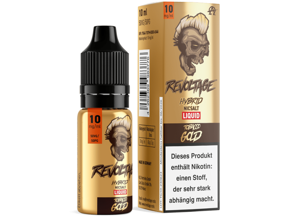 Revoltage - Tobacco Gold - Hybrid Nikotinsalz Liquid 10 mg/ml