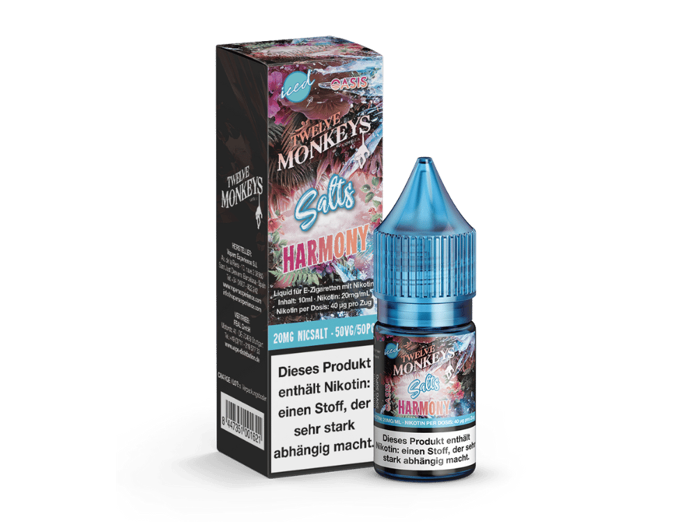 Twelve Monkeys - Iced - Harmony - Nikotinsalz Liquid 20 mg/ml