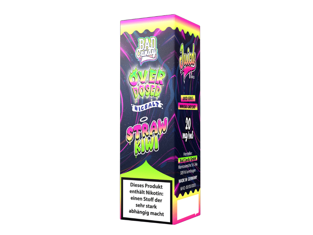 Bad Candy Liquids - Juicd - Overdosed Straw Kiwi - Nikotinsalz Liquid 20 mg/ml