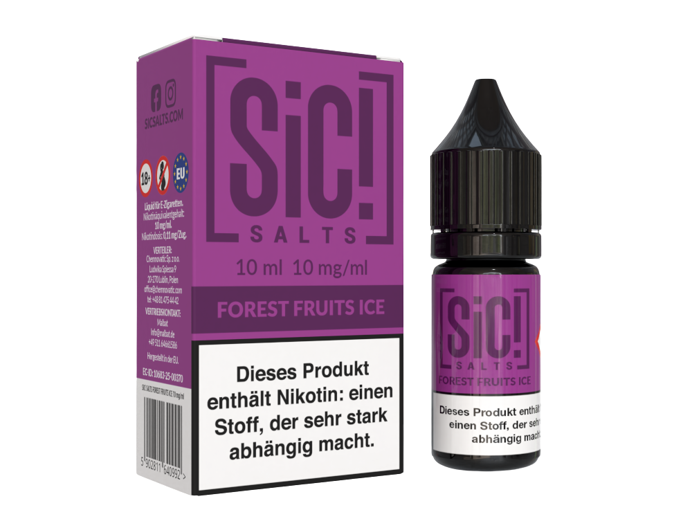 SiC! Salts - Forest Fruits Ice - Nikotinsalz Liquid 10 mg/ml