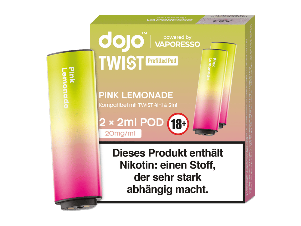 Vaporesso - Dojo - Twist Pod Pink Lemonade 20 mg/ml (2 Stück pro Packung)