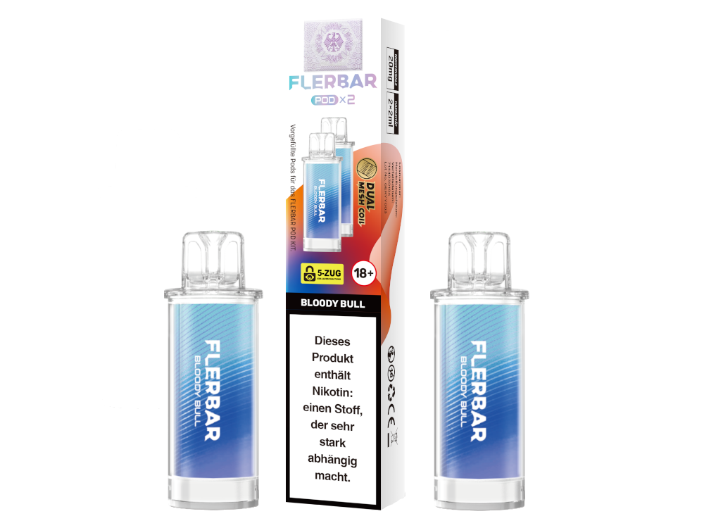 Flerbar - POD Bloody Bull 20 mg/ml (2 Stück pro Packung)