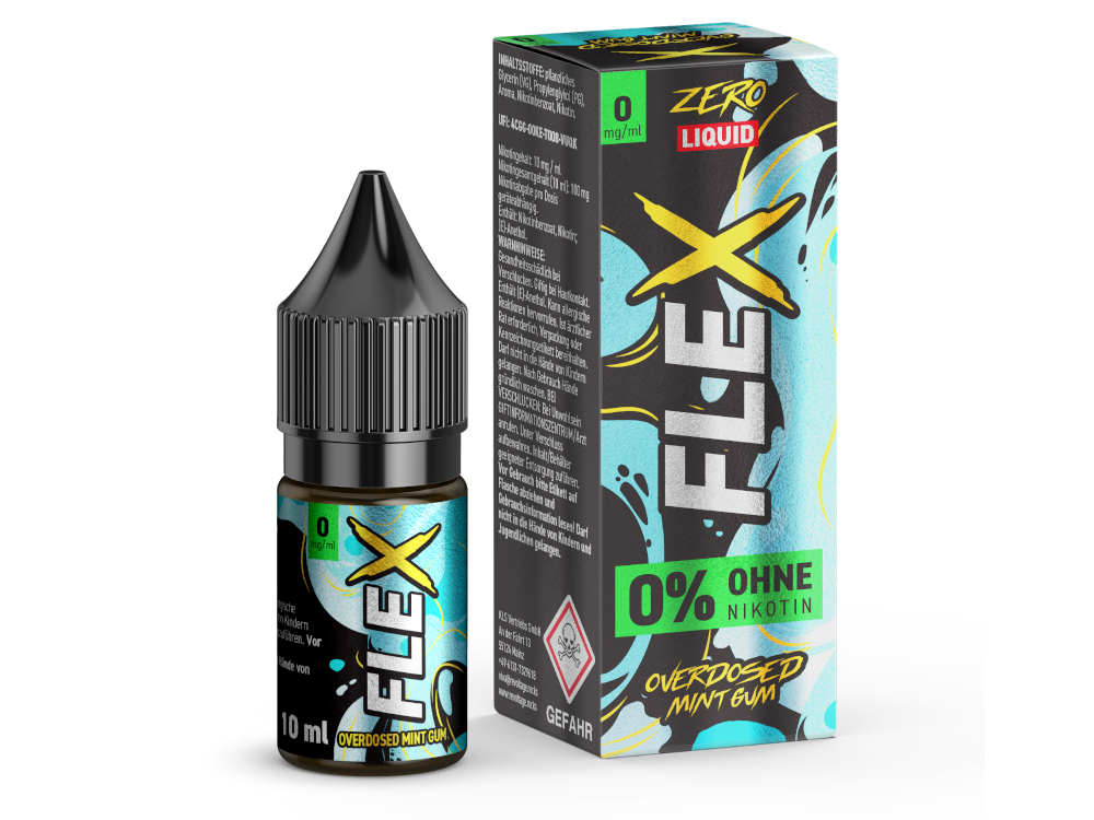 Revoltage - FLEX - Overdosed Mint Gum - Nikotinsalz Liquid 0 mg/ml