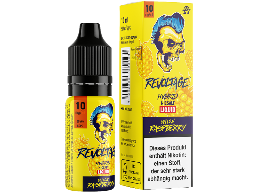 Revoltage - Yellow Raspberry - Hybrid Nikotinsalz Liquid 10 mg/ml