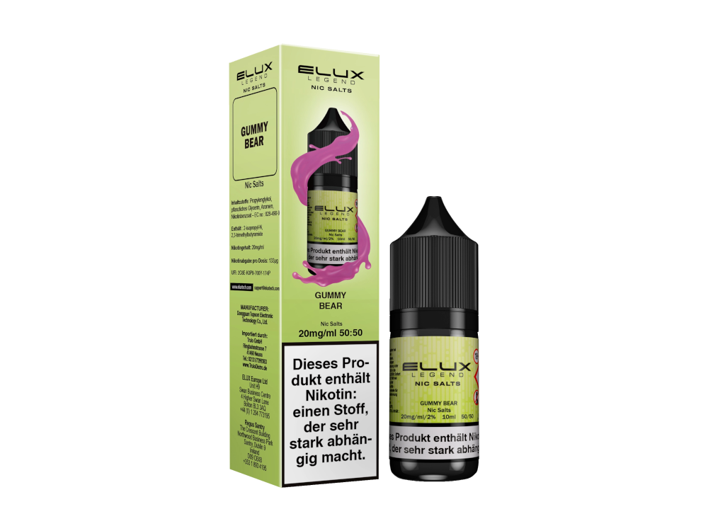 Elux - Gummy Bear - Nikotinsalz Liquid 10 mg/ml