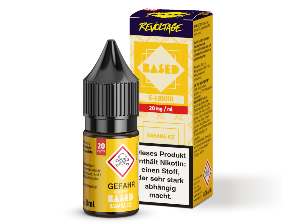 Revoltage - BASED - Banana Ice Hybrid Nikotinsalz Liquid 8 ml 20 mg/ml