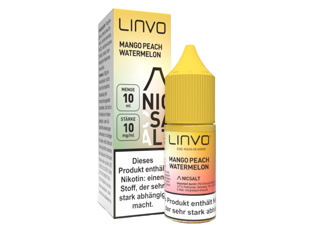 Linvo - Mango Peach Watermelon - Nikotinsalz Liquid 10 mg/ml