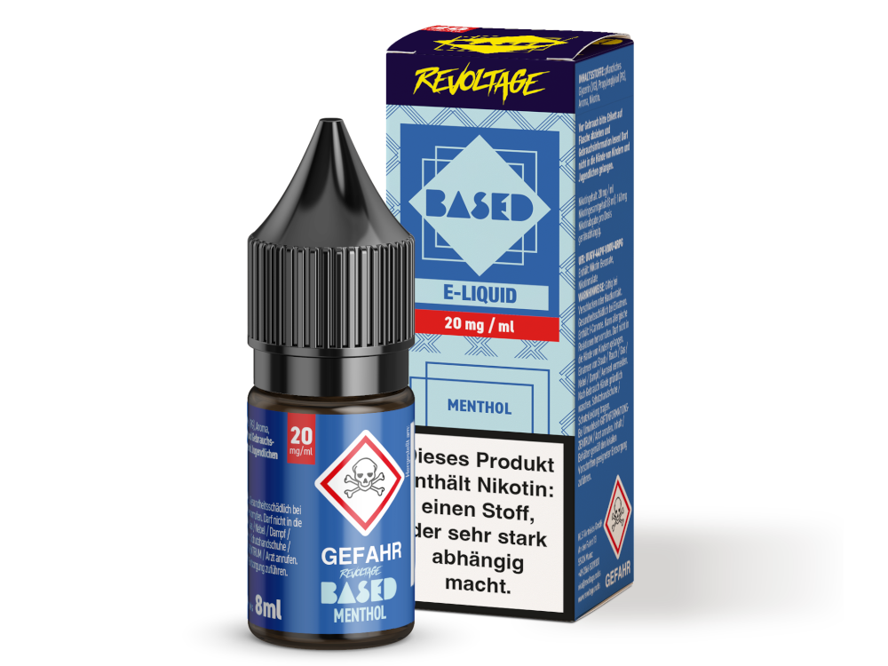 Revoltage - BASED - Menthol Hybrid Nikotinsalz Liquid 8 ml 20 mg/ml