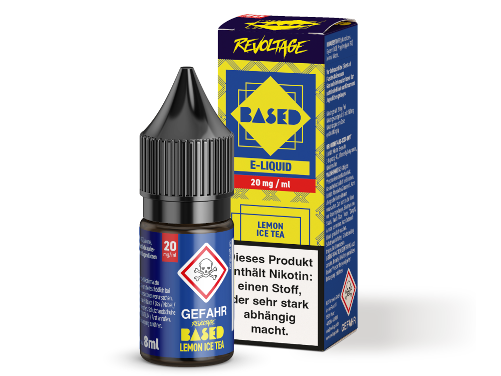 Revoltage - BASED - Lemon Ice Tea Hybrid Nikotinsalz Liquid 8 ml 20 mg/ml