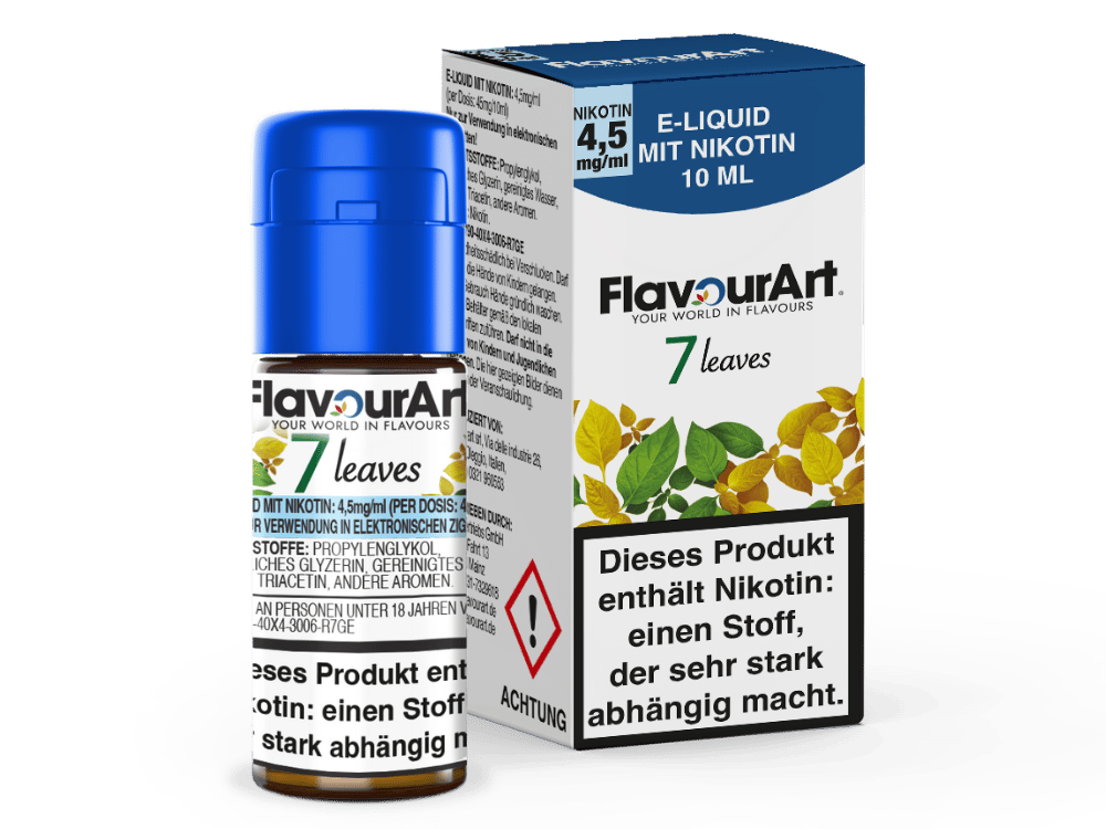 FlavourArt - 7 Leaves E-Zigaretten Liquid 4,5 mg/ml