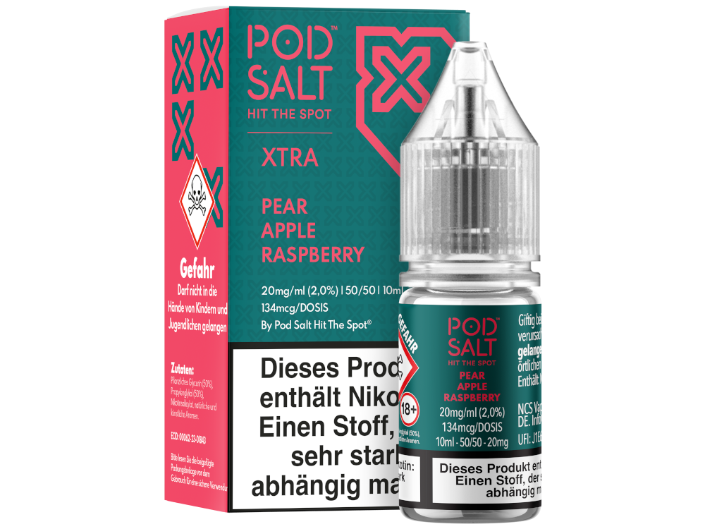 Pod Salt X - Pear Apple Raspberry - Nikotinsalz Liquid