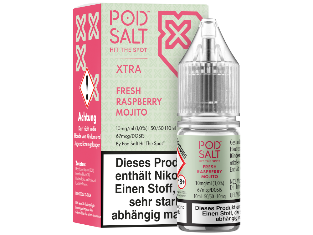 Pod Salt X - Fresh Rasperry Mojito - Nikotinsalz Liquid 10 mg/ml