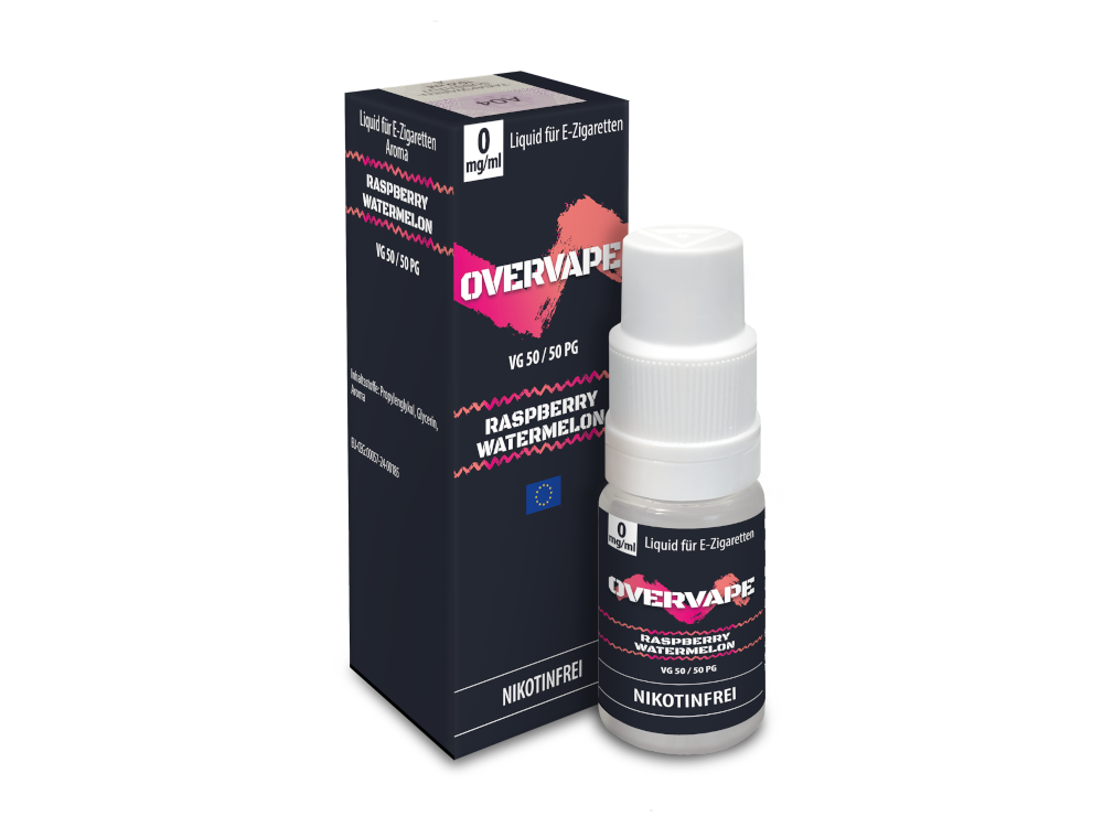 Overvape - Raspberry Watermelon - Nikotinsalz Liquid 0 mg/ml