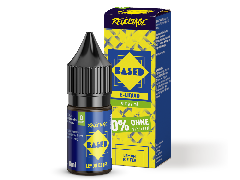 Revoltage - BASED - Lemon Ice Tea Hybrid Nikotinsalz Liquid 8 ml 0 mg/ml