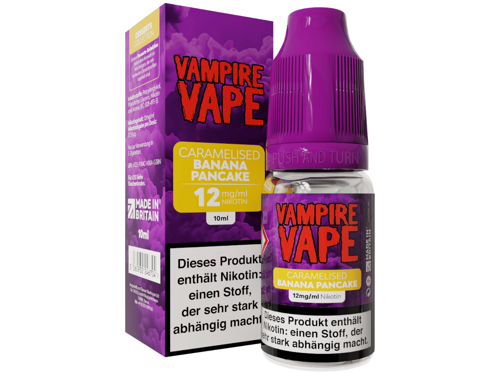 Vampire Vape - Dessert Collection - Caramelised Banana Pancake E-Zigaretten Liquid 12 mg/ml