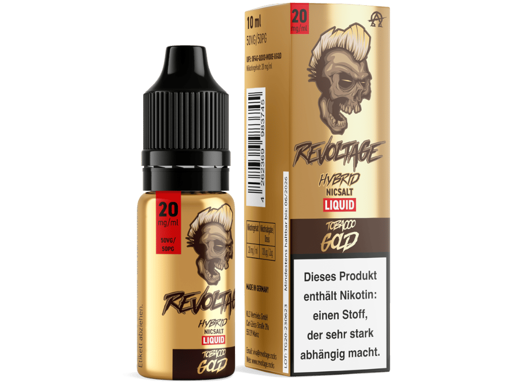 Revoltage - Tobacco Gold - Hybrid Nikotinsalz Liquid 20 mg/ml