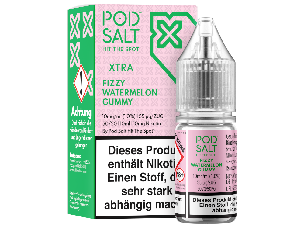 Pod Salt X - Nikotinsalz Liquid - Fizzy Watermelon Gummy