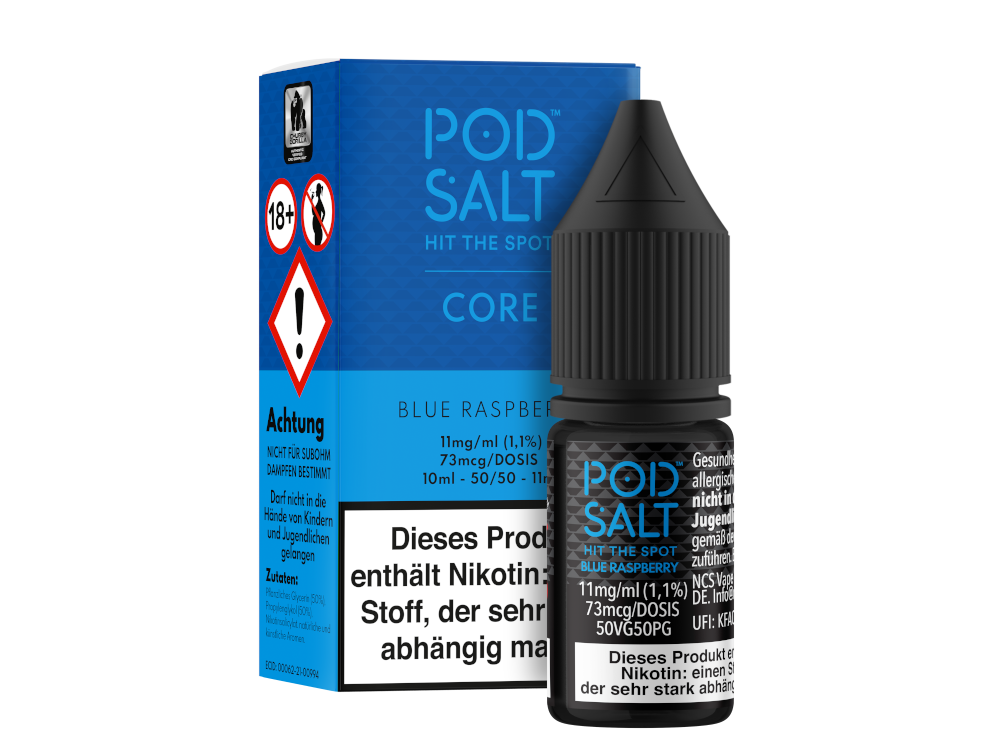 Pod Salt Core - Blue Raspberry - Nikotinsalz Liquid 11 mg/ml